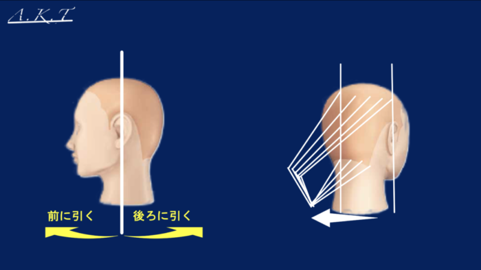 グラデーションカット基本編・切り方