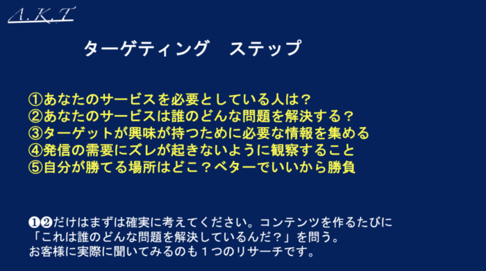 ターゲティングステップ
