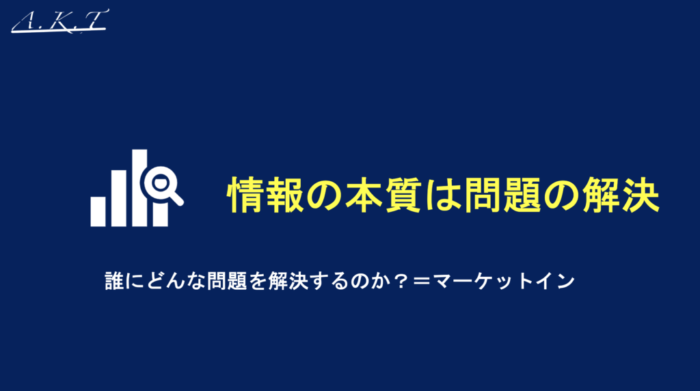 情報の本質は問題の解決