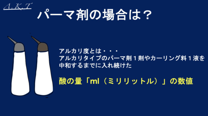 パーマ・縮毛矯正・アルカリとアルカリ度