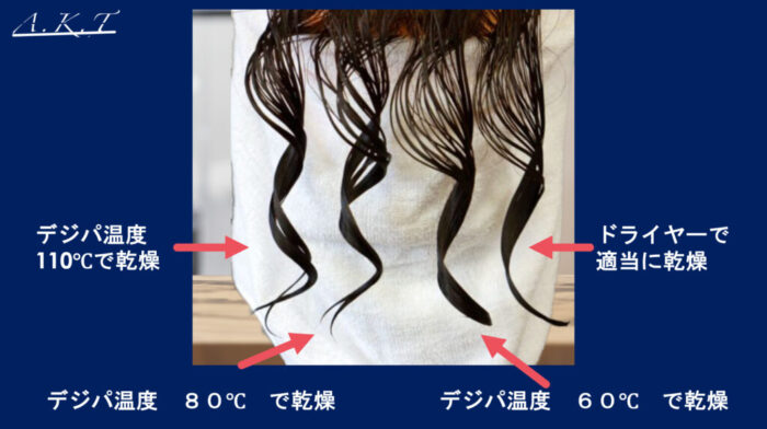 酸性デジタルパーマ・掛け方・やり方・温度はどのくらい？80度？60度？髪を痛めない？美容師向け・基本編