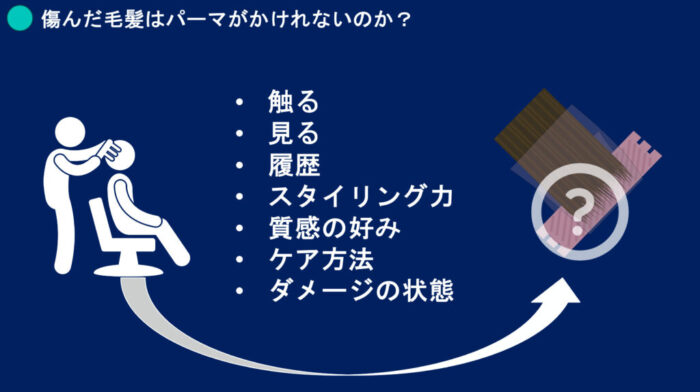 ブリーチパーマかけられる？ダメージの見方・かけ方・ブリーチからパーマしたらどうなる？ ブリーチした髪でもパーマはかけられますか？ ブリーチをするとパーマがかけられないのはなぜ？ パーマをかける時にどんな薬を選んでいけばいいのか分からない