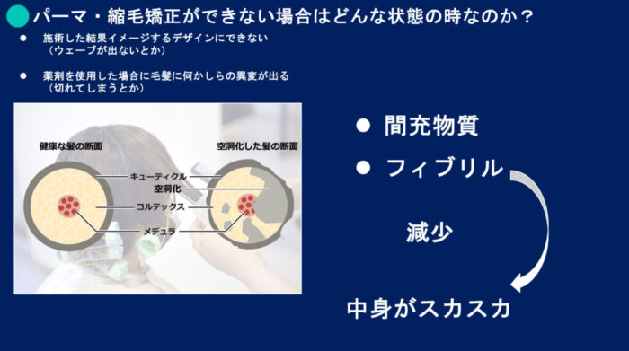 ブリーチパーマかけられる？ダメージの見方・かけ方・ブリーチからパーマしたらどうなる？ ブリーチした髪でもパーマはかけられますか？ ブリーチをするとパーマがかけられないのはなぜ？ パーマをかける時にどんな薬を選んでいけばいいのか分からない
