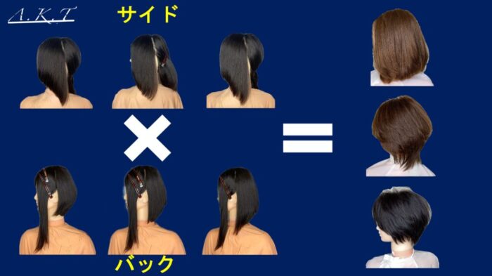 ヘアスタイルのひし形の理解・バランス