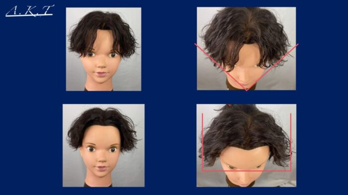 ヘアスタイルのひし形の理解・バランス