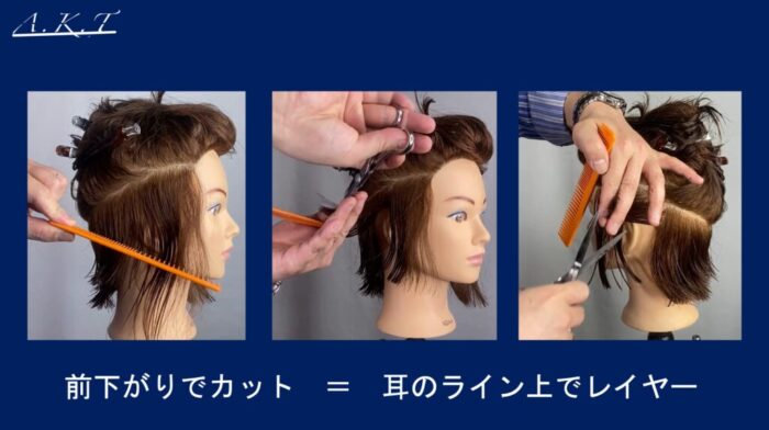 ハンサムショートカット方法・切り方